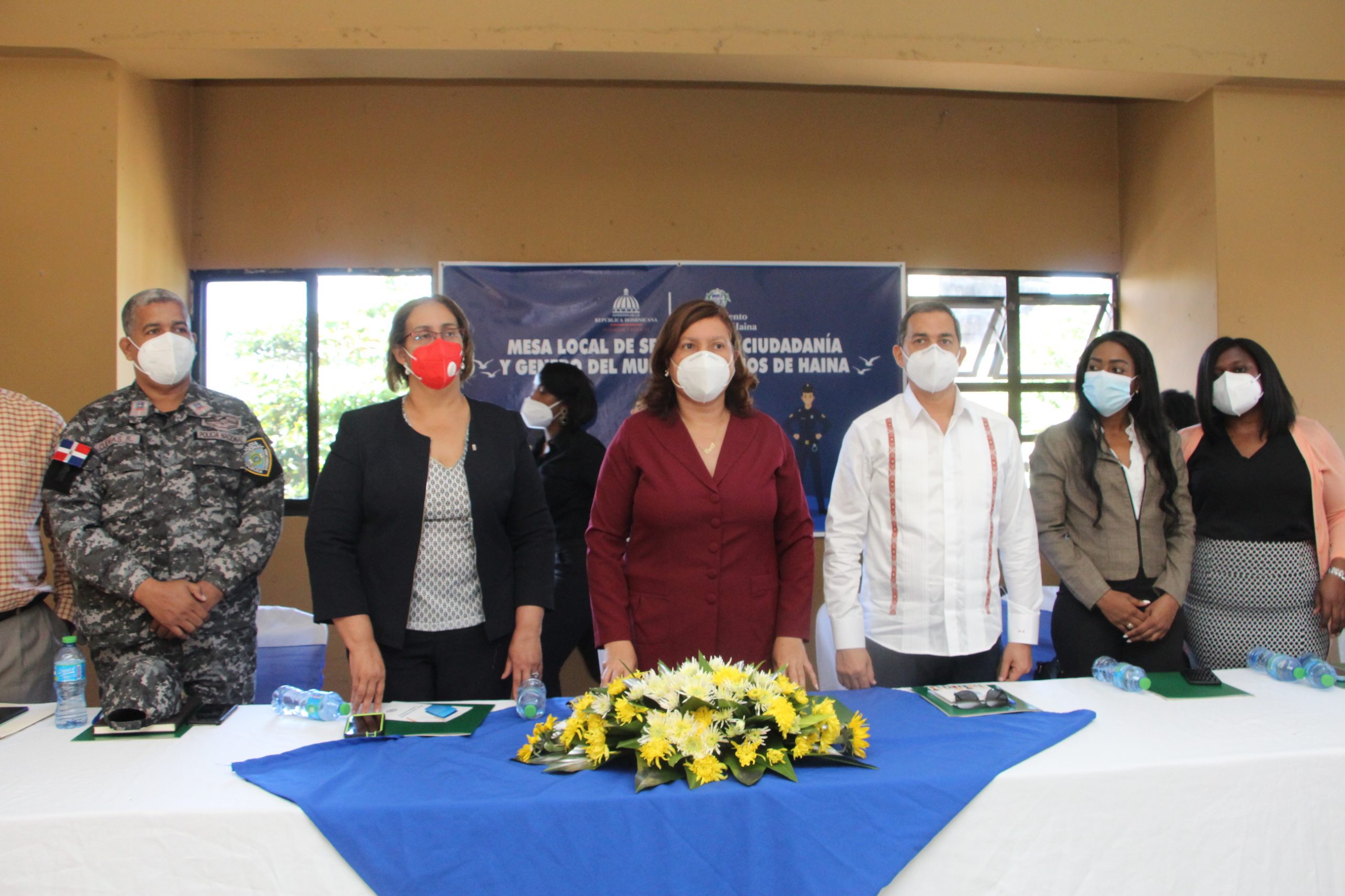 La alcaldía de Haina y el Ministerio de Interior y Policía, juramentan Mesa Local de Seguridad, Ciudadanía y Género.