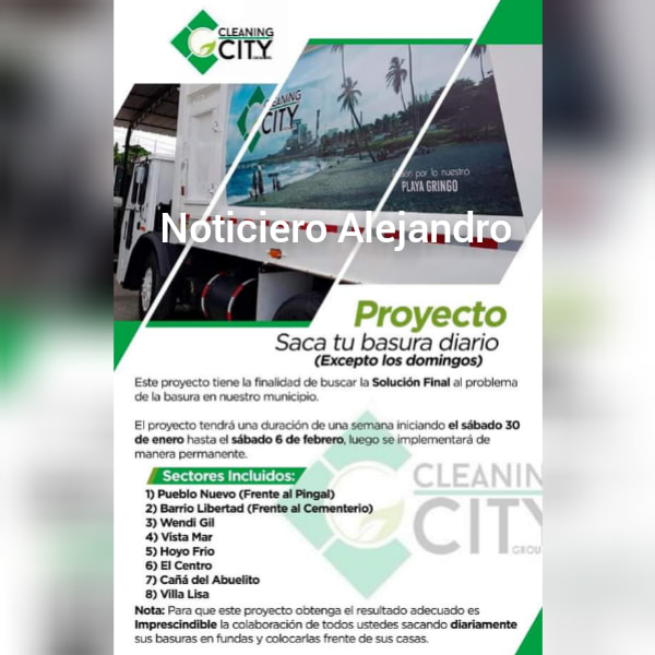 HAINA :  PONEN EN MARCHA EL PROYECTO «SACA TU BASURA DIARIO»