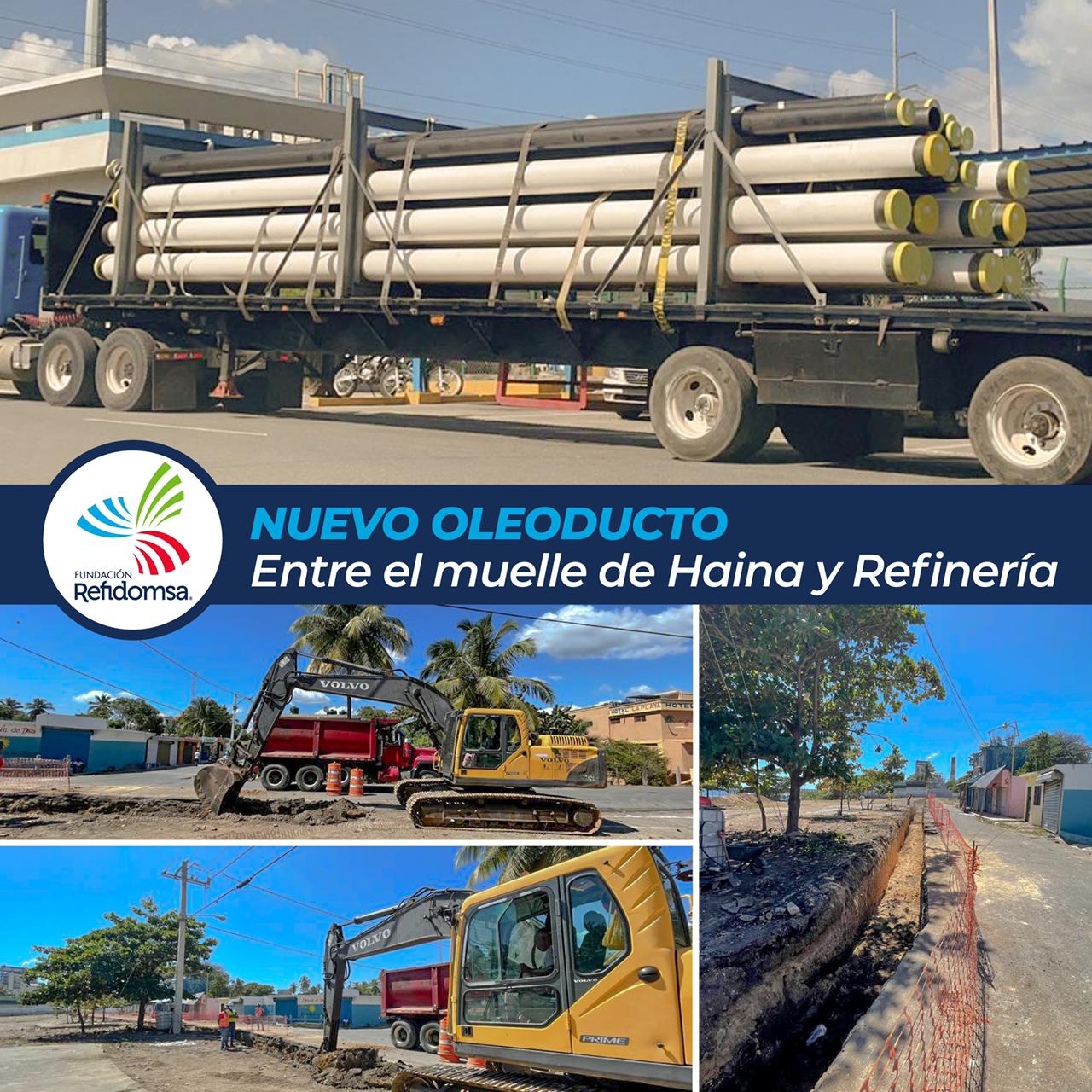 Refidomsa construye nuevo oleoducto con mayor capacidad de suministro