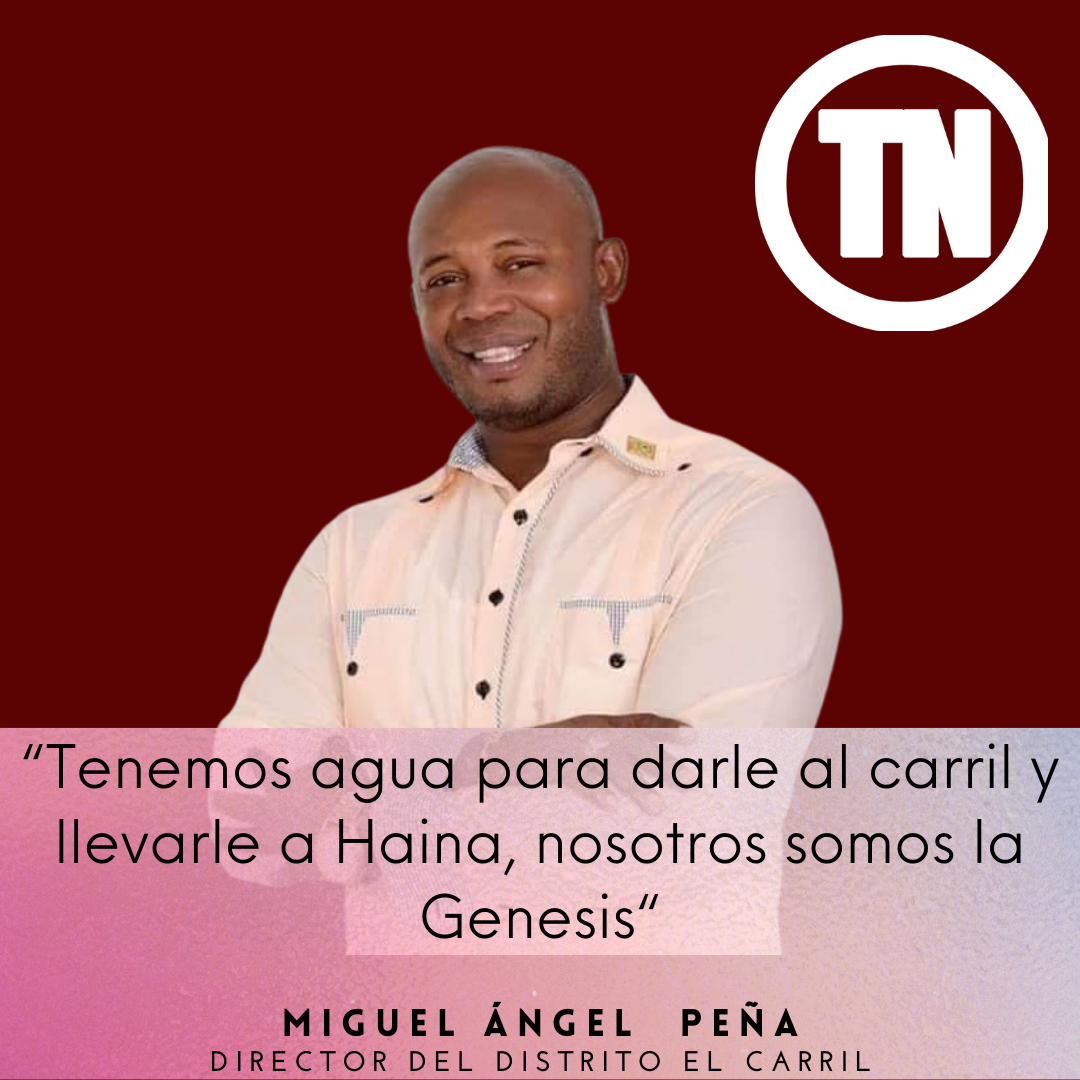 Miguel Ángel Peña: “Tenemos agua para darle al carril y llevarle a Haina, nosotros somos la Genesis“.