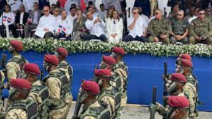 residente Abinader encabeza desfile por 211 aniversario del natalicio de Juan Pablo Duarte  en SFM